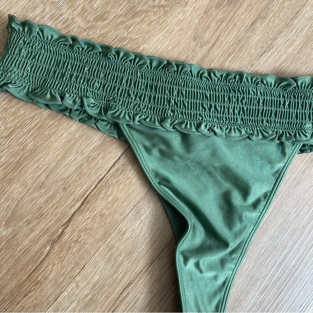 Frankie’s Bikinis Sofia Shine Micro Bikini Bottom NEW